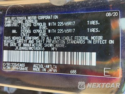 Zdjęcie 13 z 13 samochodu: 2021 LEXUS NX 300 BASE VIN:JTJDARBZ4M2180816 - miniatura