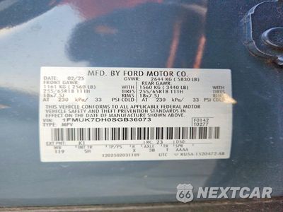 Zdjęcie 13 z 13 samochodu: 2025 FORD EXPLORER ACTIVE VIN:1FMUK7DH0SGB36073 - miniatura