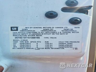 Zdjęcie 12 z 12 samochodu: 2005 GMC NEW SIERRA C1500 VIN:2GTEC13T151399165 - miniatura