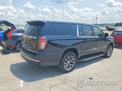 Trzecie zdjęcie samochodu z tyłu: 2021 CHEVROLET SUBURBAN K1500 LT VIN:1GNSKCKD5MR473647 - miniatura