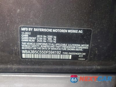 Zdjęcie 12 z 12 samochodu: 2013 BMW 328 XI SULEV VIN:WBA3B5C55DF594192 - miniatura