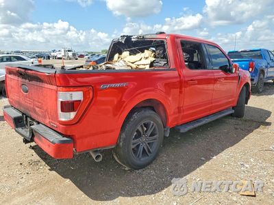Trzecie zdjęcie samochodu z tyłu: 2021 FORD F150 SUPERCREW VIN:1FTEW1C87MKE38696 - miniatura