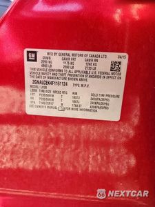 Zdjęcie 13 z 13 samochodu: 2015 CHEVROLET EQUINOX LT VIN:2GNALCEK4F1161124 - miniatura