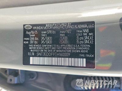 Zdjęcie 13 z 13 samochodu: 2026 HYUNDAI SANTA CRUZ LIMITED VIN:5NTJEDDF9TH160009 - miniatura