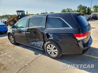 Drugie zdjęcie samochodu z przodu: 2017 HONDA ODYSSEY EXL VIN:5FNRL5H61HB016032 - miniatura