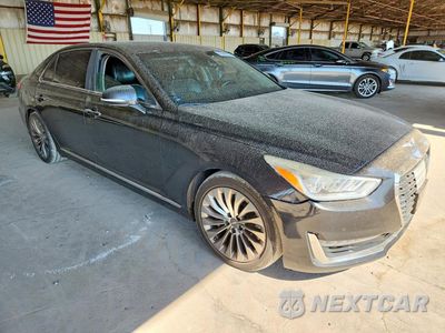 Czwarte zdjęcie samochodu z boku: 2018 GENESIS G90 ULTIMATE VIN:KMHG54JH5JU041046 - miniatura