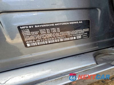 Zdjęcie 12 z 12 samochodu: 2019 BMW 5 SERIES 530XE VIN:WBAJB1C52KB376201 - miniatura