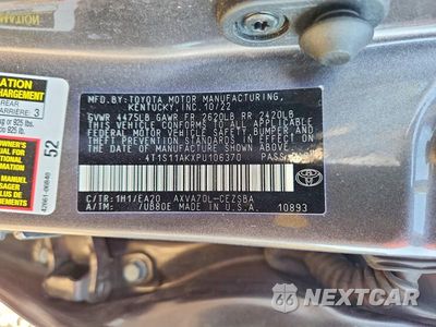Zdjęcie 12 z 12 samochodu: 2023 TOYOTA CAMRY SE VIN:4T1S11AKXPU106370 - miniatura