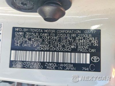 Zdjęcie 12 z 12 samochodu: 2017 TOYOTA PRIUS TWO VIN:JTDKBRFU0H3050442 - miniatura