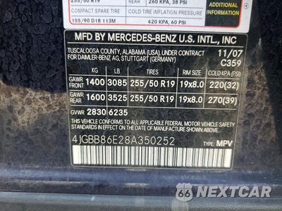 Zdjęcie 13 z 13 samochodu: 2008 MERCEDES-BENZ ML 350 VIN:4JGBB86E28A350252 - miniatura