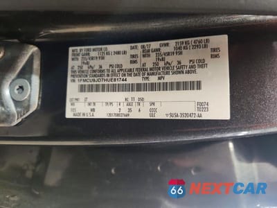 Zdjęcie 13 z 13 samochodu: 2017 FORD ESCAPE TITANIUM VIN:1FMCU9JD7HUE81744 - miniatura