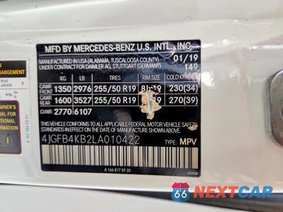 Zdjęcie 13 z 13 samochodu: 2020 MERCEDES-BENZ GLE 350 4MATIC VIN:4JGFB4KB2LA010422 - miniatura