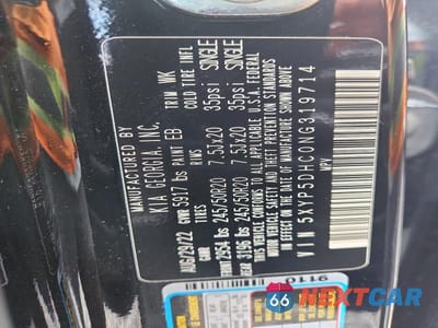 Zdjęcie 13 z 13 samochodu: 2022 KIA TELLURIDE SX VIN:5XYP5DHC0NG319714 - miniatura