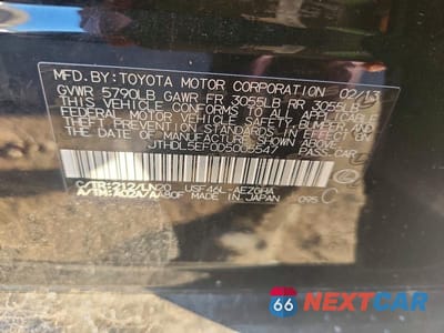 Zdjęcie 12 z 12 samochodu: 2013 LEXUS LS 460L VIN:JTHDL5EF0D5005547 - miniatura