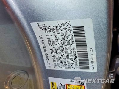 Zdjęcie 12 z 12 samochodu: 2019 HONDA ACCORD SPORT VIN:1HGCV2F39KA029359 - miniatura