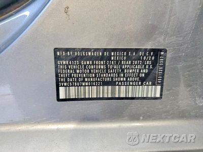 Zdjęcie 12 z 12 samochodu: 2021 VOLKSWAGEN JETTA S VIN:3VWC57BU7MM016221 - miniatura