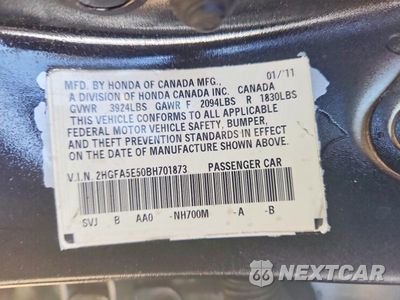 Zdjęcie 12 z 12 samochodu: 2011 HONDA CIVIC SI VIN:2HGFA5E50BH701873 - miniatura