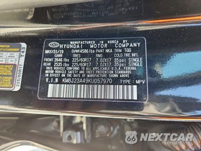 Zdjęcie 13 z 13 samochodu: 2019 HYUNDAI TUCSON SE VIN:KM8J23A49KU057970 - miniatura