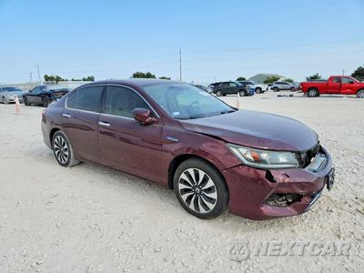 Czwarte zdjęcie samochodu z boku: 2017 HONDA ACCORD HYBRID EXL VIN:JHMCR6F59HC020569 - miniatura