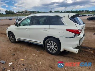 Drugie zdjęcie samochodu z przodu: 2013 INFINITI JX35 BASE VIN:5N1AL0MMXDC326221 - miniatura