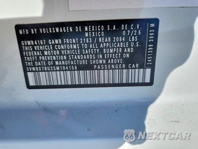 Zdjęcie 13 z 13 samochodu: 2025 VOLKSWAGEN JETTA SPORT VIN:3VWBX7BU2SM104158 - miniatura