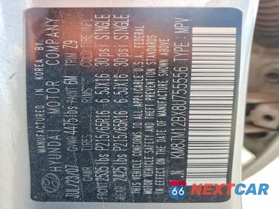 Zdjęcie 14 z 14 samochodu: 2008 HYUNDAI TUCSON GLS VIN:KM8JM12BX8U755556 - miniatura