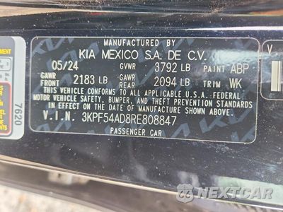 Zdjęcie 13 z 13 samochodu: 2024 KIA FORTE GT LINE VIN:3KPF54AD8RE808847 - miniatura