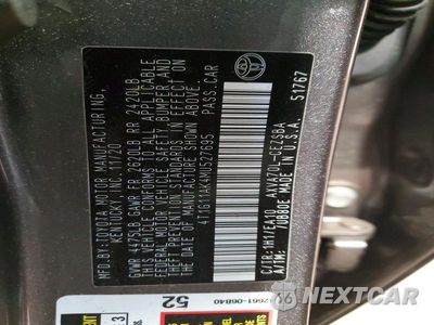 Zdjęcie 12 z 12 samochodu: 2021 TOYOTA CAMRY SE VIN:4T1G11AK4MU527695 - miniatura