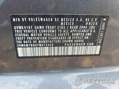 Zdjęcie 12 z 12 samochodu: 2026 VOLKSWAGEN JETTA S VIN:3VW5W7BU8TM012439 - miniatura