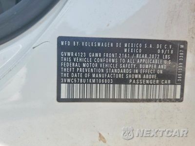 Zdjęcie 12 z 12 samochodu: 2019 VOLKSWAGEN JETTA S VIN:3VWC57BU1KM106803 - miniatura