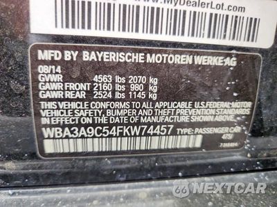 Zdjęcie 13 z 13 samochodu: 2015 BMW 335 I VIN:WBA3A9C54FKW74457 - miniatura