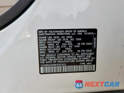 Zdjęcie 14 z 14 samochodu: 2024 VOLKSWAGEN ATLAS SE VIN:1V2KR2CA5RC532322 - miniatura