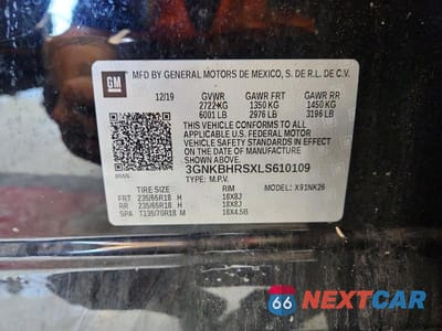 Zdjęcie 13 z 13 samochodu: 2020 CHEVROLET BLAZER 2LT VIN:3GNKBHRSXLS610109 - miniatura