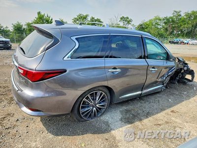 Trzecie zdjęcie samochodu z tyłu: 2017 INFINITI QX60 BASE VIN:5N1DL0MM6HC542179 - miniatura