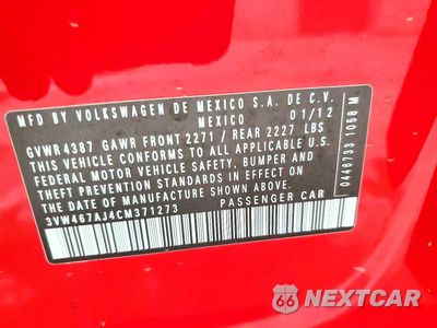 Zdjęcie 12 z 12 samochodu: 2012 VOLKSWAGEN JETTA GLI VIN:3VW467AJ4CM371273 - miniatura