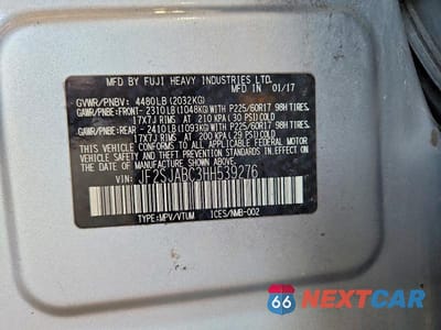 Zdjęcie 13 z 13 samochodu: 2017 SUBARU FORESTER 2.5I VIN:JF2SJABC3HH539276 - miniatura