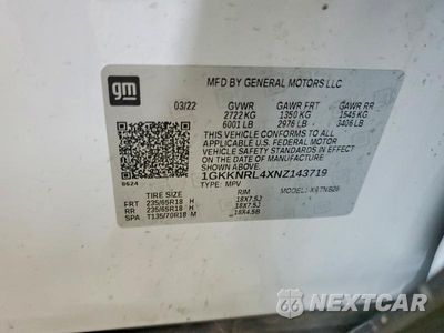 Zdjęcie 13 z 13 samochodu: 2022 GMC ACADIA SLE VIN:1GKKNRL4XNZ143719 - miniatura