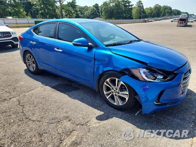 Czwarte zdjęcie samochodu z boku: 2017 HYUNDAI ELANTRA LIMITED VIN:5NPD84LF2HH122004 - miniatura