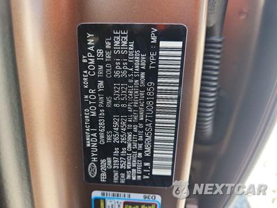 Zdjęcie 13 z 13 samochodu: 2026 HYUNDAI PALISADE CALLIGRAPHY VIN:KM8RM5SA7TU081859 - miniatura