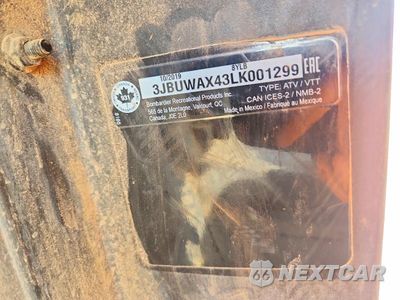 Zdjęcie 10 z 10 samochodu: 2020 CAN-AM DEFENDER X MR HD10 VIN:3JBUWAX43LK001299 - miniatura