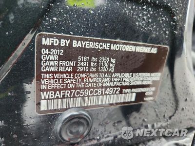 Zdjęcie 13 z 13 samochodu: 2012 BMW 535 I VIN:WBAFR7C59CC814972 - miniatura
