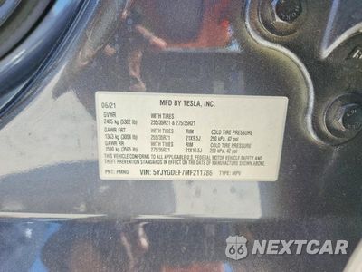 Zdjęcie 13 z 13 samochodu: 2021 TESLA MODEL Y VIN:5YJYGDEF7MF211786 - miniatura