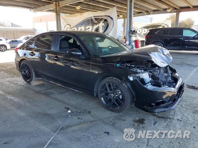 Czwarte zdjęcie samochodu z boku: 2022 HONDA CIVIC SPORT VIN:2HGFE2F5XNH594806 - miniatura