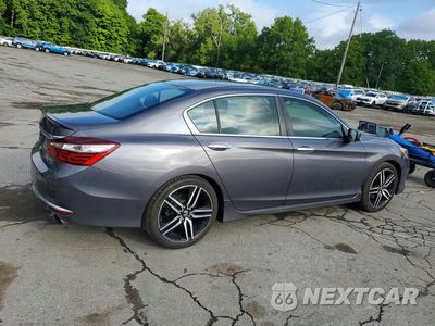 Trzecie zdjęcie samochodu z tyłu: 2017 HONDA ACCORD SPORT VIN:1HGCR2F65HA010282 - miniatura