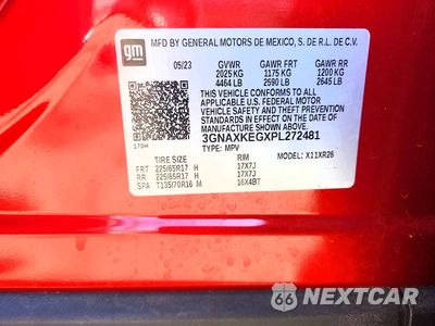 Zdjęcie 13 z 13 samochodu: 2023 CHEVROLET EQUINOX LT VIN:3GNAXKEGXPL272481 - miniatura