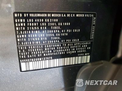 Zdjęcie 13 z 13 samochodu: 2024 VOLKSWAGEN TAOS SE VIN:3VVVX7B20RM127075 - miniatura