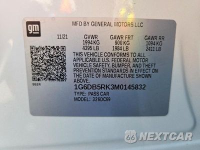 Zdjęcie 12 z 12 samochodu: 2021 CADILLAC CT4 PREMIUM LUXURY VIN:1G6DB5RK3M0145832 - miniatura