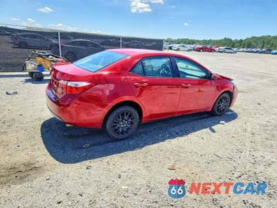 Trzecie zdjęcie samochodu z tyłu: 2016 TOYOTA COROLLA LE VIN:5YFBURHE0GP537050 - miniatura