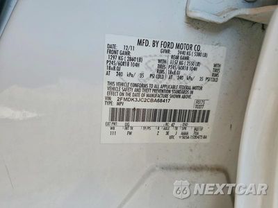 Zdjęcie 13 z 13 samochodu: 2012 FORD EDGE SEL VIN:2FMDK3JC2CBA68417 - miniatura