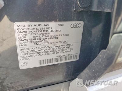 Zdjęcie 13 z 13 samochodu: 2024 AUDI Q5 PREMIUM 40 VIN:WA1ABAFY2R2032977 - miniatura